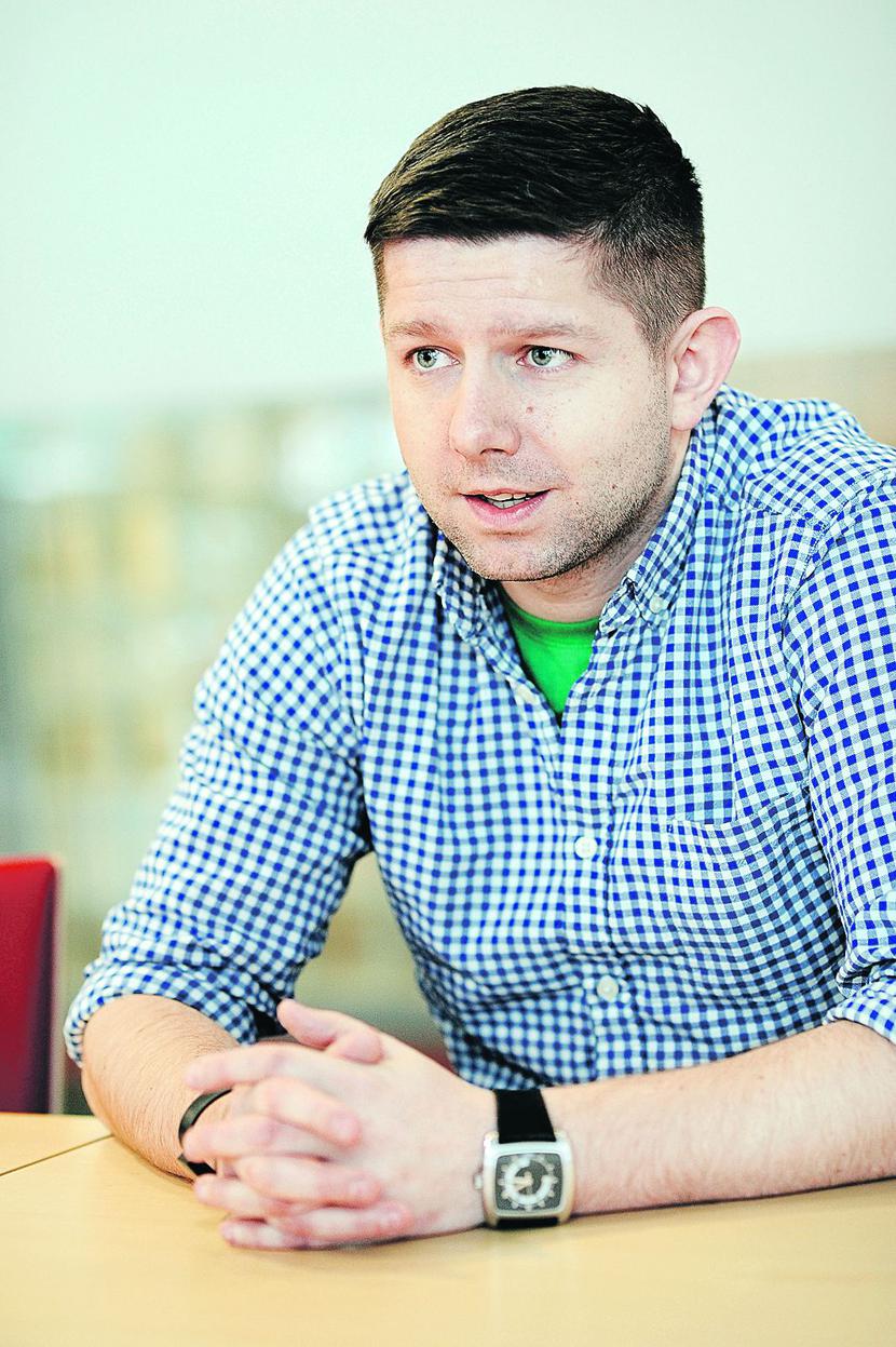 WIARA I WYZWANIE: Jesteśmy pewni światowej jakości naszego produktu. Dlaczego więc nie mamy próbować sił poza granicami Polski — mówi Michał Sadowski, współzałożyciel i udziałowiec Brand24. [FOT. TR]